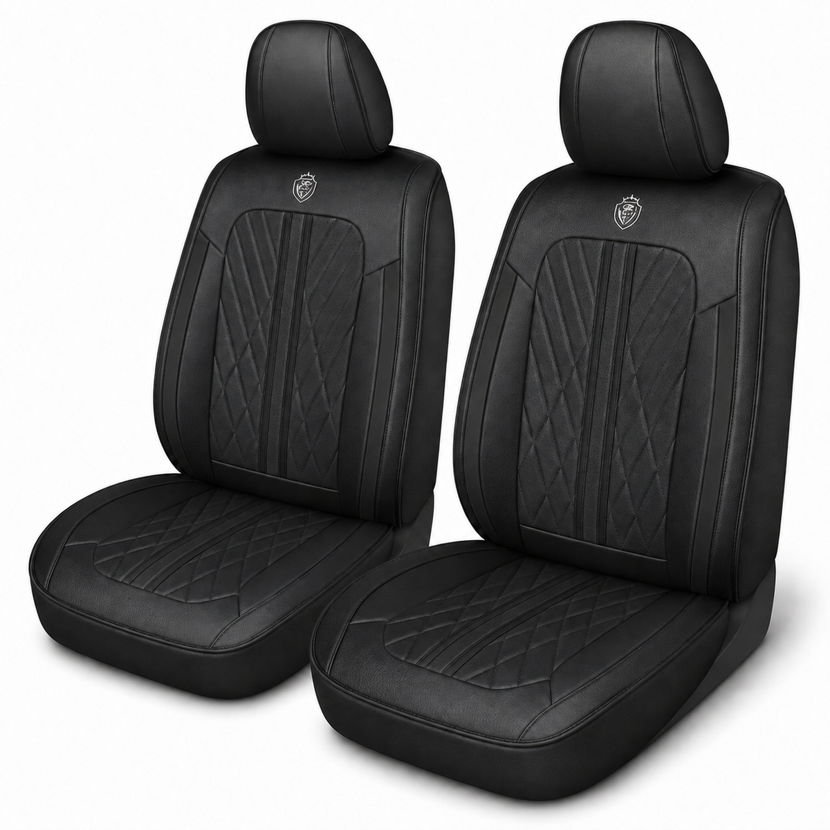 Car Seat Covers – Waterproof Set, Front & Rear, Black | Brackridge