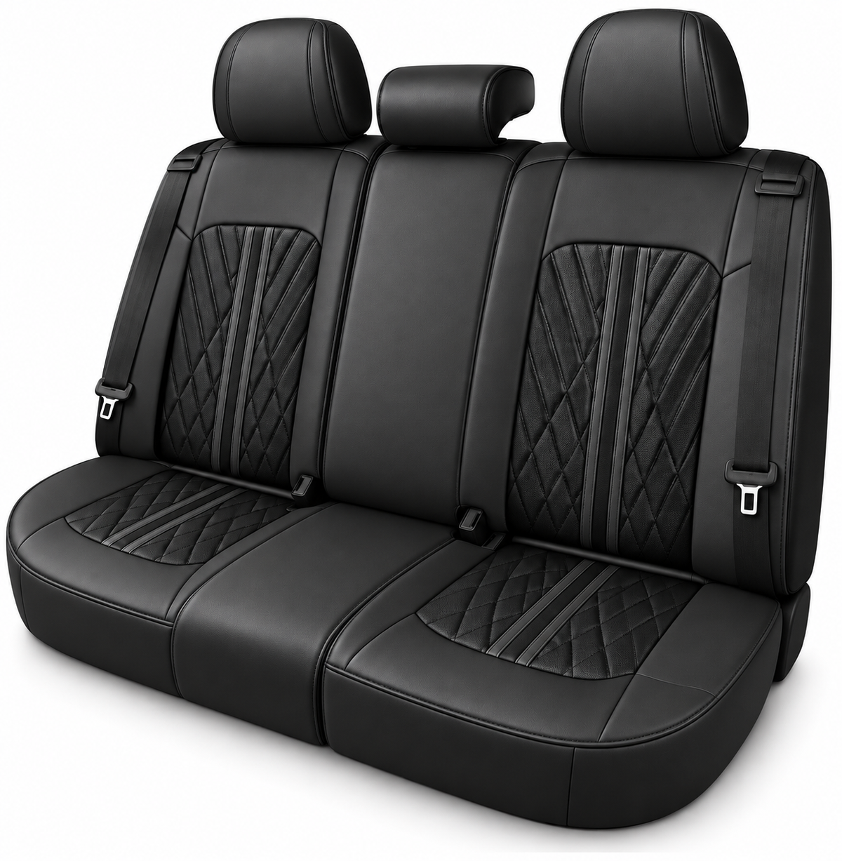 Car Seat Covers – Waterproof Set, Front & Rear, Black | Brackridge