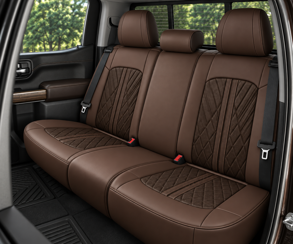 Car Seat Covers – Waterproof Set, Front & Rear, Coffee  | Brackridge