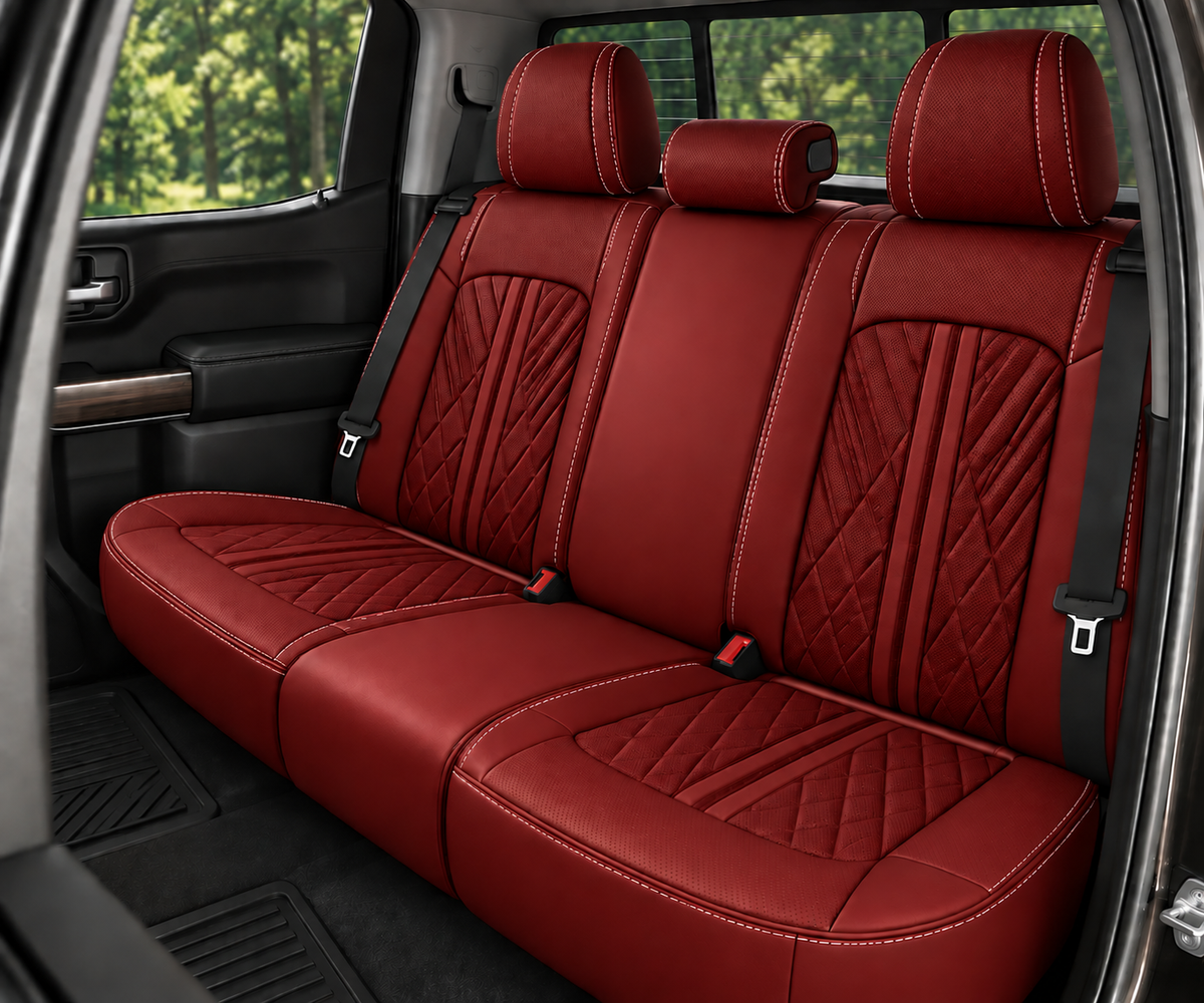 Car Seat Covers – Waterproof Set, Front & Rear, Burgundy  | Brackridge