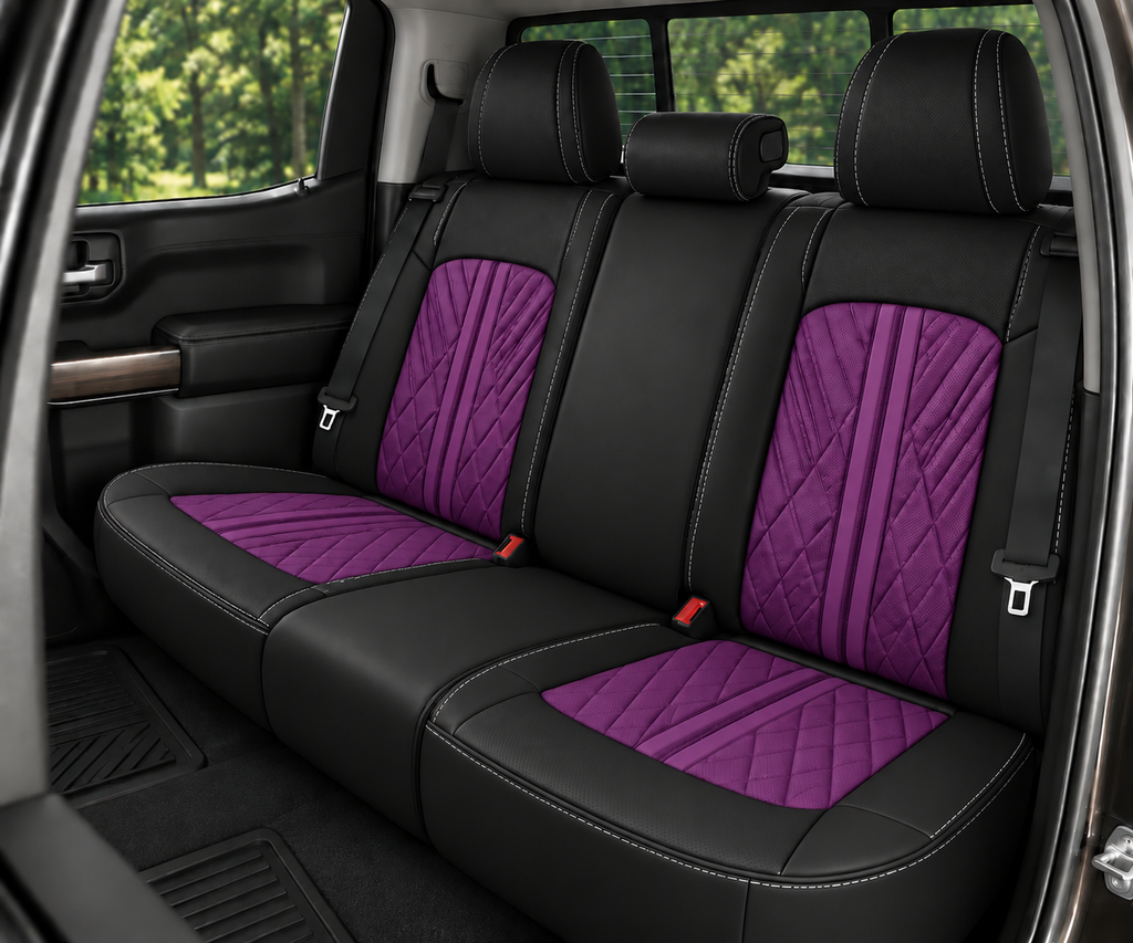 Car Seat Covers – Waterproof Set, Front & Rear, Purple  | Brackridge